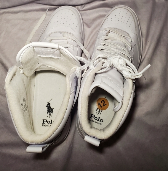 Polo Ralph Lauren Court High-Top Sneaker 12 - Picture 8 of 9